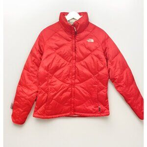 The North Face Women’s Vtg 550 Red Goose Down Satin Puffer Jacket, Size Lg